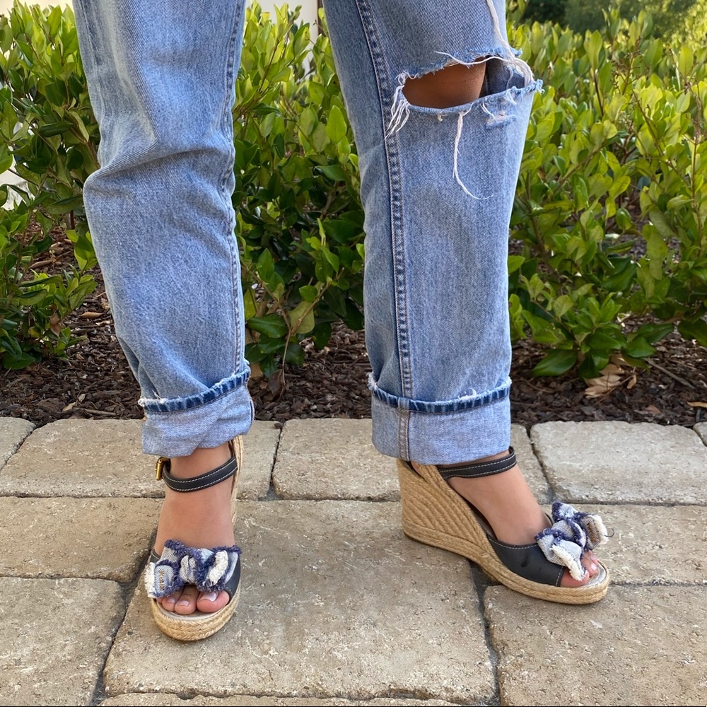 Prada Jean Bow Wedges